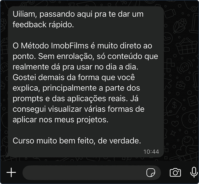 Depoimento aluno 3